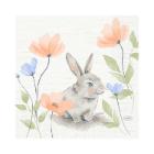 Servet 3-laags Bunny Bloom 33x33cm Artikel foto