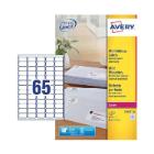Avery L7651 etiketten mini voor laserprinter 38,1x21,2mm transparant Artikel foto