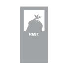 Magneetsticker rest grijs Artikel foto