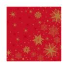Servet DL 40X40CM Stargazing Red Artikel foto