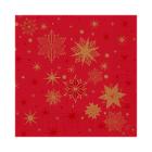 Servet 3 laags 40X40CM Stargazing Red Artikel foto