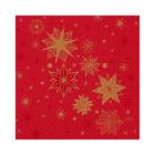 Servet 3 laags 33X33CM Stargazing Red Artikel foto