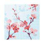 Servet Cherry Breeze Blue 3-laags 24x24cm Artikel foto