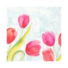 Servet Painted Tulips 3-laags 40x40cm Artikel foto