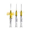 Infuusnaald Safetouch 24G 0,7x19mm met bijspuitpoort en vleugels geel Nipro Artikel foto