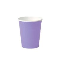 Coffee cup Cardboard &Oslash;80xH90mm 25cl 8oz Single Wall Pastel purple product photo