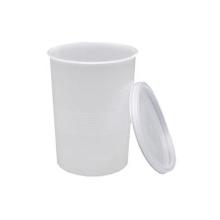 Beaker 400 ml &Oslash;75x100 mm with clamp lid PP White product photo