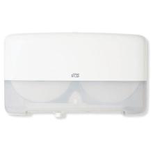 Toilet paper dispenser Tork jumbo mini T2 twin White product photo