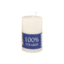 Bloklys &Oslash;60x100 mm Br&aelig;ndetid 29 timer Ren stearin Hvid product photo
