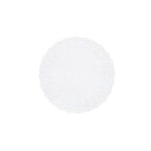 Fadpapir &Oslash;19 cm Rund Pr&aelig;get Hvid product photo