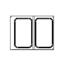 Kassette til 1/4 GN 1-rum Bakke 855018 passer til TP16/DF25 product photo