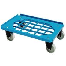 Trolley Mini Moove 60x40 cm with Grid frame/4 wheels ABS/PP Blue product photo