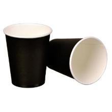 Coffee cup Cardboard &Oslash;80xH90mm 25cl 8oz Single Wall Black product photo