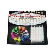 Birthday candle Burning time 15 min with holder Assorted colours product photo