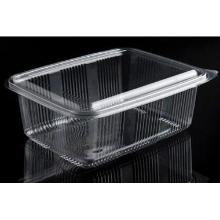 Plastic cup Catersource 1750 ml 140x195x83 mm square hinged lid RPET Clear product photo