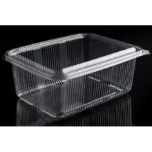 Plastic cup Catersource 2000 ml 140x195x90 mm square hinged lid RPET Clear product photo