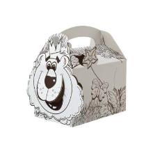 Children's menu box Jungle Lion for coloring 152x100x102 mm product photo