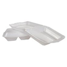 Foam tray 2-compartment 210x245x72 mm Hinged lid XPS White product photo