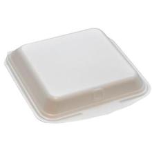 Foam tray 1-compartment 210x245x72 mm Hinged lid XPS White product photo
