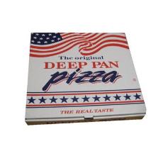 Pizza box 29x29x4.5 cm white with print Deep Pan Pizza product photo