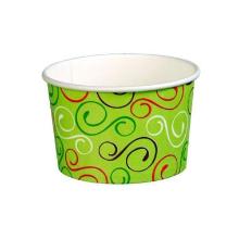 Ice cup 150/195 ml 5 oz &Oslash;86x50 mm Cardboard Green twiddle product photo
