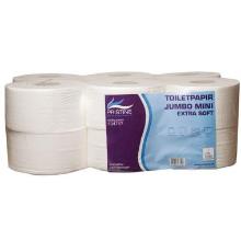 Toilet paper Pristine Extra Soft Jumbo Mini 2-ply &Oslash;18 cm 160 m New fiber product photo