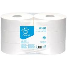 Toiletpapir Papernet Jumbo Maxi 2-lag &Oslash;26.2cm L360mxB9cm Nyfiber Hvid product photo