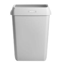 Waste basket Katrin 50 ltr with lid White for wall hanging product photo
