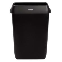 Wastebasket Katrin 50 ltr with Lid Black for Wall Hanging product photo