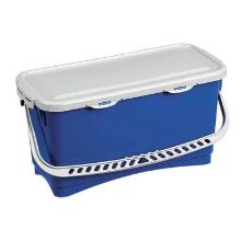 Mop box 20 ltr 26x57x27 cm with lid Blue for 40 cm mops product photo