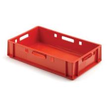 Plastic box E-1 600x400x125mm red product photo