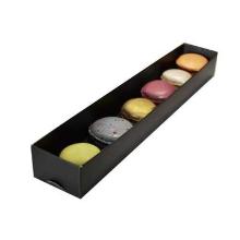 Bakke 300x50x35 mm til 6 stk Macarons &AElig;ske p&aring; 107049 Sort product photo
