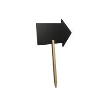 Sign Securit Arrow on wooden skewer 73x45x3 cm with White marker pen product photo