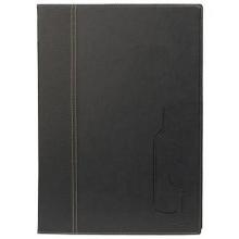 Menu Card holder Drinks A4 Securit shows 8 A4 pages Leather cover Black product photo