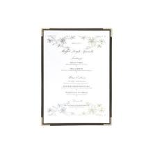 Menu Card holder Single Securit A4 shows 2 A4 pages set of 3 Clear product photo