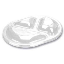 Lid 3-compartment 238x176 Oval High OPS Clear product photo