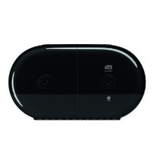 Toilet paper dispenser Tork SmartOne T9 Twin Plastic Black product photo