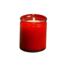 Glass candle Starlight Refill Burning time 50 hours Red product photo