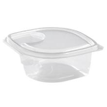 Salad bowl Iris 500 ml Hinged lid/Room for dressing APET Clear 43605 product photo
