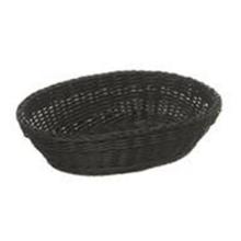 Br&oslash;dkurv 25x19x6.5 cm Oval Kraftig flet PP Sort product photo