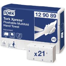 Towel sheet Tork Advanced H2 Z-Fold 2-layer L24xW21.3xD8cm New fiber White Flush product photo