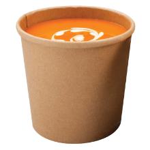 Cardboard cup Soup-To-Go 350 ml &Oslash;90/73x86 mm Brown product photo