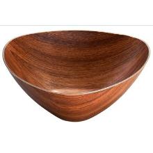 Bowl Retro 29x29x11 cm Triangle PS Brown product photo