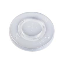 Plastl&aring;g &Oslash;90 mm Catersource Flad med kryds Transparent til Papb&aelig;ger PS Plast product photo