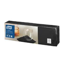 Napkin Tork Cocktail Linstyle L24xW24cm 1-ply FSC Black product photo