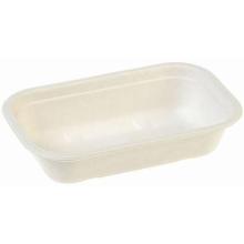 Tray 650 ml 205x130x56 mm Square bagasse biocoated Biodegradable product photo