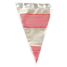 Lace bag 240x400 mm Red/White striped product photo