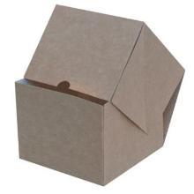 Burgerboks 135x135x105 mm 4-punkt q-lock Kraft brun/hvid product photo