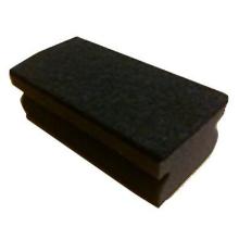 Scouring sponge 140x70x50 mm with handle Black product photo