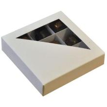 Chokolade&aelig;ske 9-rum 120x120x30 mm Hvid product photo